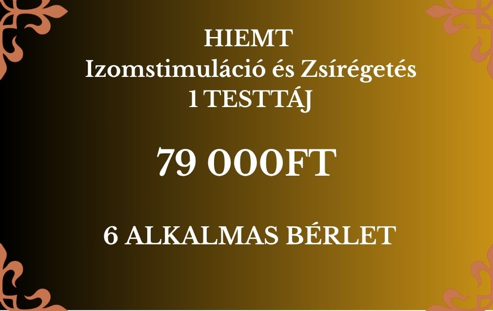 HIEMT Izomstimuláció és Zsírégetés - HATALMAS NYÁRI AKCIÓVAL!