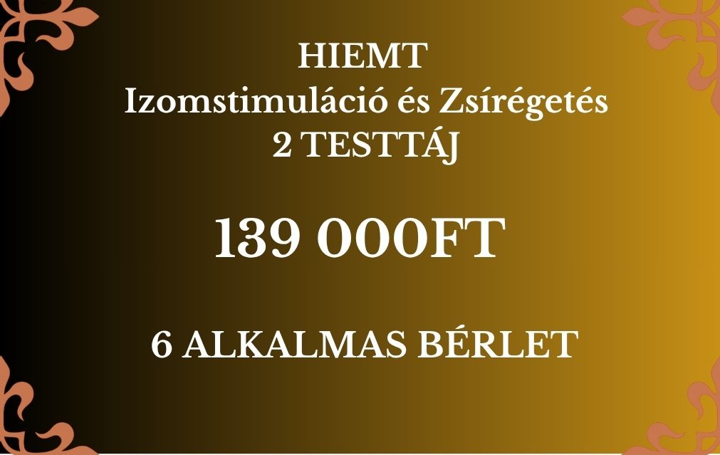 HIEMT Izomstimuláció és Zsírégetés - HATALMAS NYÁRI AKCIÓVAL!
