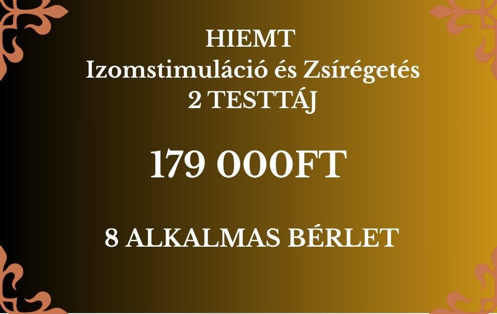 HIEMT Izomstimuláció és Zsírégetés - HATALMAS NYÁRI AKCIÓVAL!
