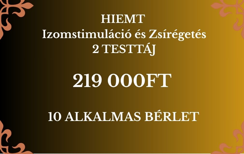 HIEMT Izomstimuláció és Zsírégetés - HATALMAS NYÁRI AKCIÓVAL!