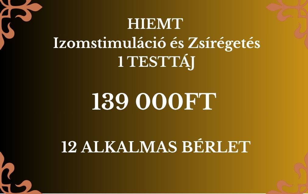 HIEMT Izomstimuláció és Zsírégetés - HATALMAS NYÁRI AKCIÓVAL!