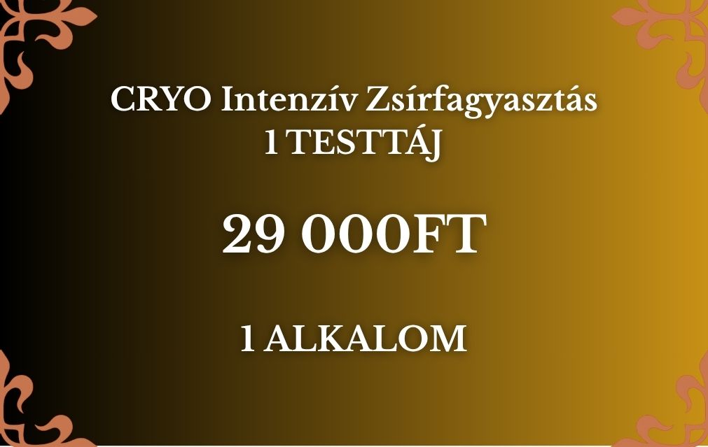CRYO Intenzív Zsírfagyasztás - HATALMAS NYÁRI AKCIÓVAL!
