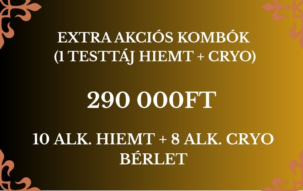 Extra Akciós Kombók (Hiemt + Cryo) - HATALMAS NYÁRI AKCIÓVAL!