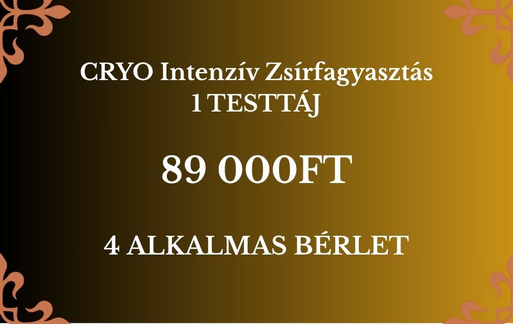 CRYO Intenzív Zsírfagyasztás - HATALMAS NYÁRI AKCIÓVAL!