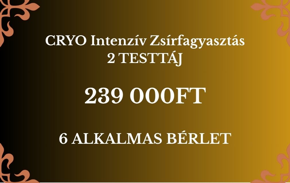 CRYO Intenzív Zsírfagyasztás - HATALMAS NYÁRI AKCIÓVAL!