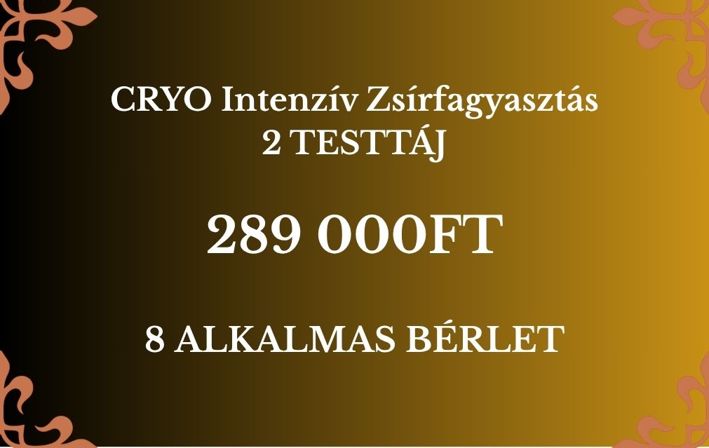 CRYO Intenzív Zsírfagyasztás - HATALMAS NYÁRI AKCIÓVAL!