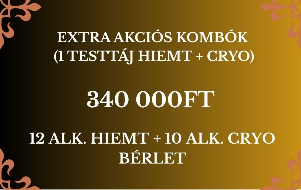 Extra Akciós Kombók (Hiemt + Cryo) - HATALMAS AKCIÓVAL! - BUDALUX SALON