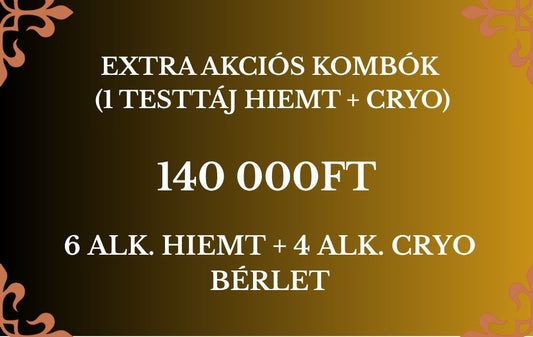 Extra Akciós Kombók (Hiemt + Cryo) - HATALMAS NYÁRI AKCIÓVAL!