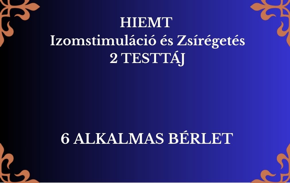 HIEMT Izomstimuláció és Zsírégetés - HATALMAS AKCIÓVAL! - BUDALUX SALON